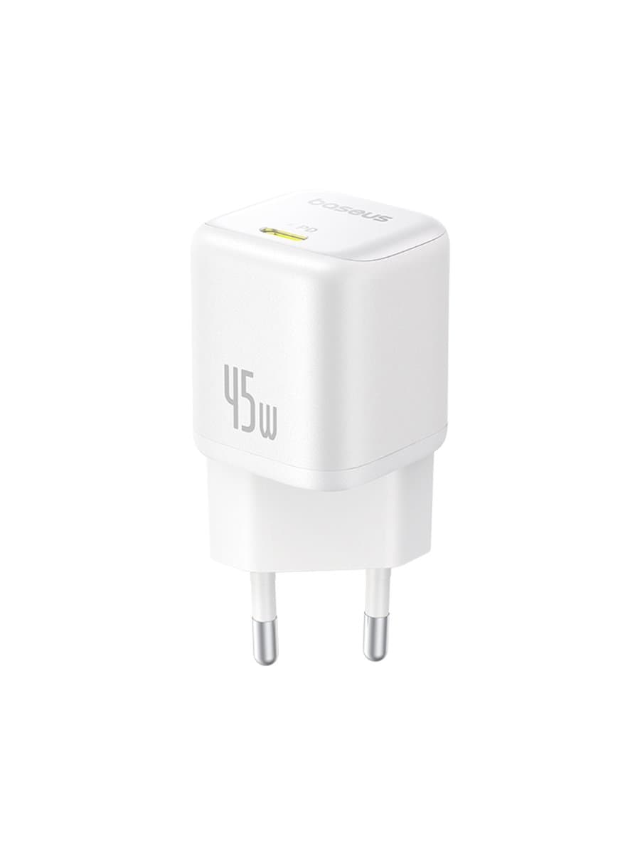 Адаптер питания Baseus PicoGo (P10176800213-00), GaN, 1C, 45W, белый