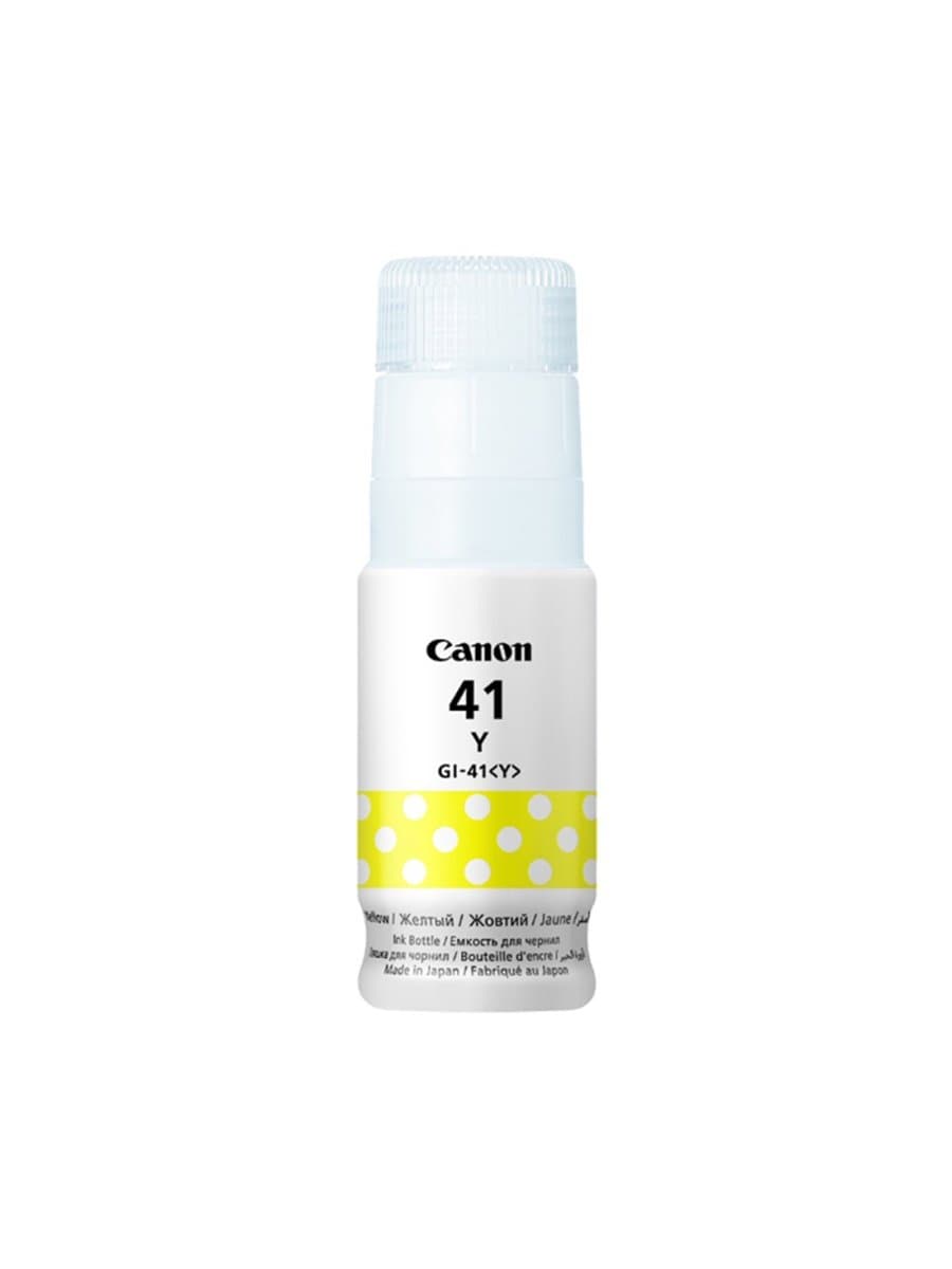 Чернила Canon INK GI-41 Yellow, 4545C001AA, для PIXMA /G1430//G2430/G2470/G3430/G3470/G4470, 70 мл, 7 700 стр. (A4)