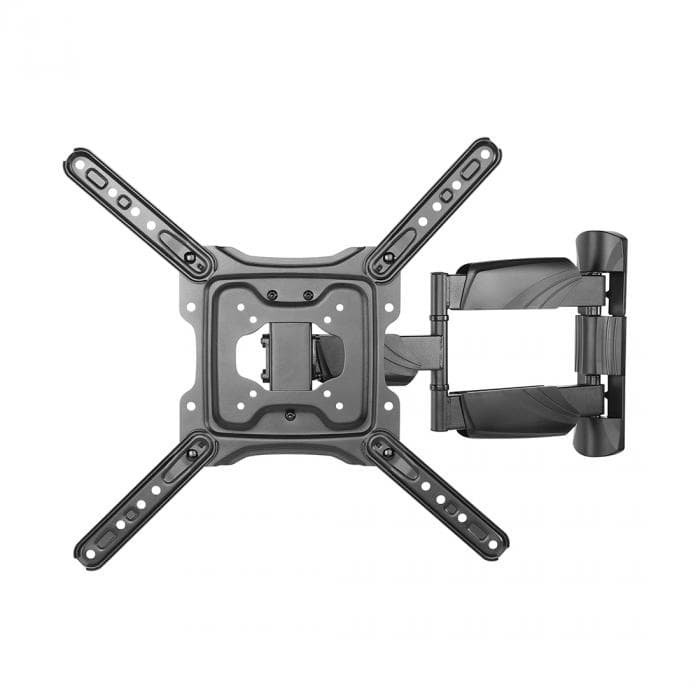 Кронштейн для ТВ и мониторов Deluxe DLLPA50-443, Макс. нагрузка - 35 кг, Диагональ экрана от 23" до 55", Угол поворота до 180°, Угол наклона 5° вверх и 15° вниз, Чёрный