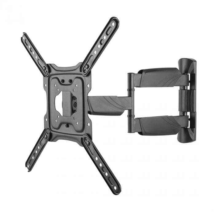 Кронштейн для ТВ и мониторов Deluxe DLLPA50-443, Макс. нагрузка - 35 кг, Диагональ экрана от 23" до 55", Угол поворота до 180°, Угол наклона 5° вверх и 15° вниз, Чёрный