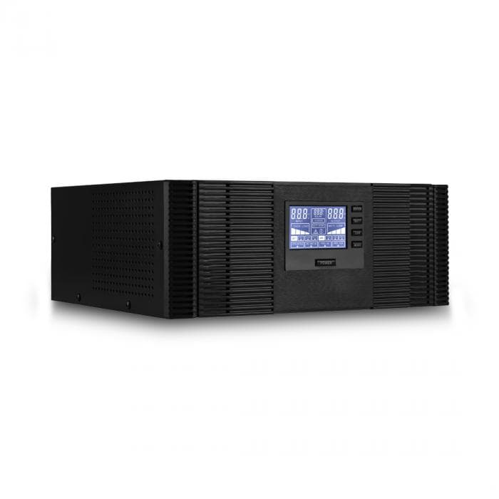 Инвертор SVC DI-600-F-LCD, мощность 600ВА/360Вт, Вход 12В и/или 220В, выход 220В (Чистая синусоида на выходе), диапазон работы AVR: 145-270В, Функция заряда батарей 10A, Чёрный