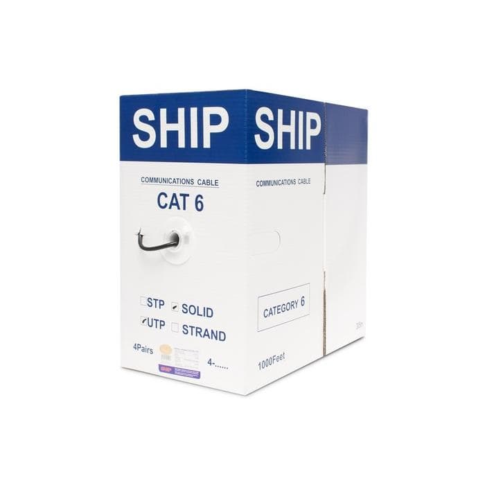 Кабель сетевой SHIP D165A-C, Cat.6, UTP, 30В, 4x2x1/0.574мм, PE, 305 м/б (Влагостойкий, Для наружных работ)