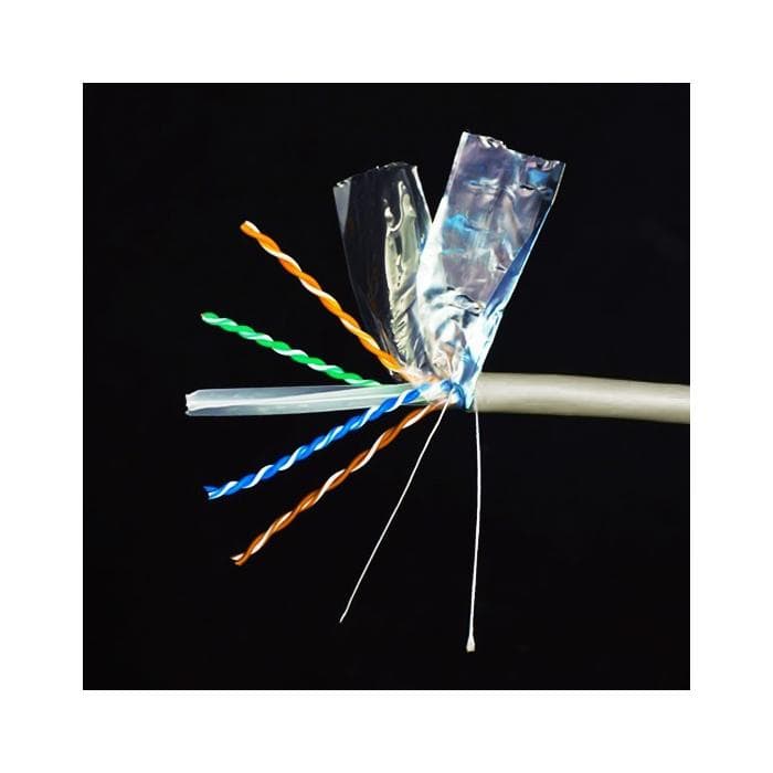 Кабель сетевой SHIP D175-P, Cat.6, FTP, 30В, 4x2x1/0.574мм, PVC, 305 м в катушке (Экранированный)