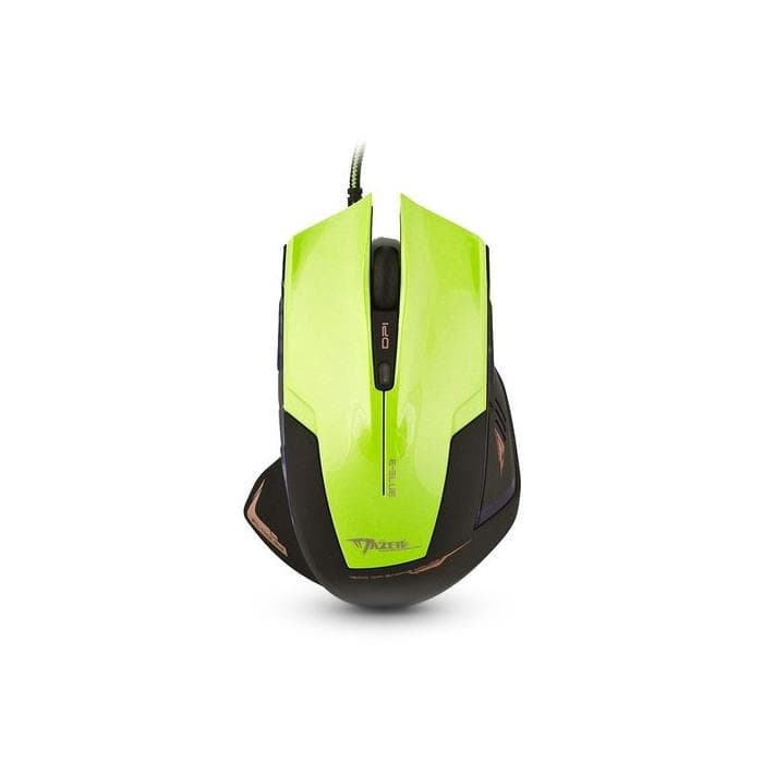 Компьютерная мышь E-Blue Mazer EMS124GR, Оптическая, 600/ 1200/1800/2400dpi, Проводная,Зеленый
