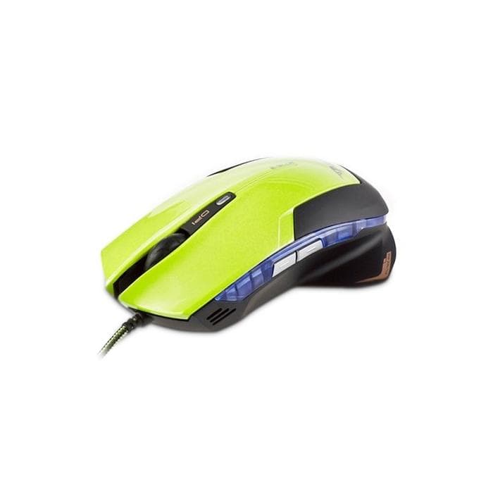Компьютерная мышь E-Blue Mazer EMS124GR, Оптическая, 600/ 1200/1800/2400dpi, Проводная,Зеленый