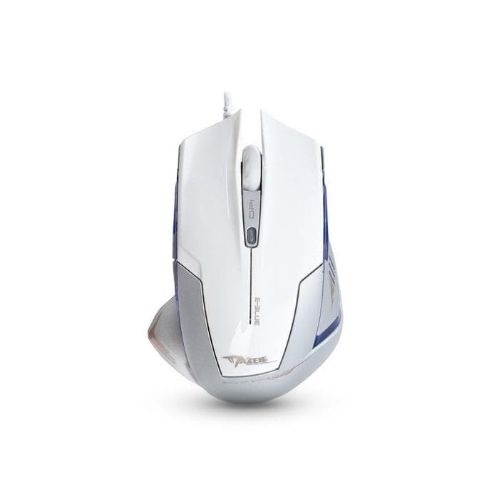 Компьютерная мышь E-Blue Mazer EMS124WH, Оптическая, 600/ 1200/1800/2400dpi, Проводная,Белый