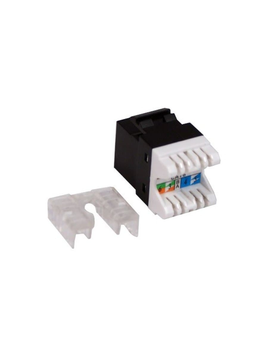 Модуль для информационной розетки SHIP M255-1, Cat.6, RJ-45, UTP, Чёрный