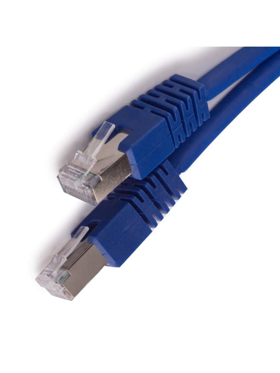 Патч Корд SHIP S8025BL0200-P, Cat.6A, SFTP, LSZH, RJ-45, 2 м, Синий, Экранированный, Пол. пакет