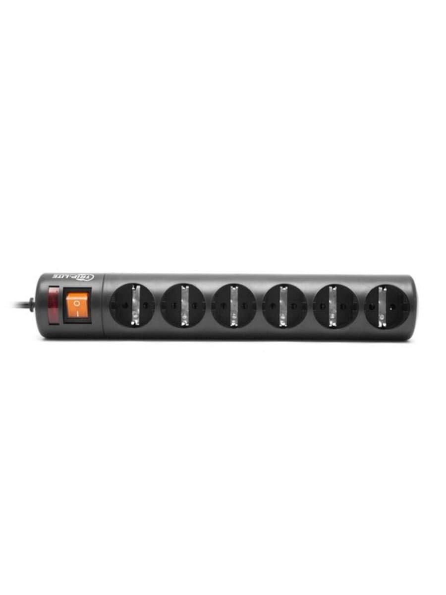 Сетевой фильтр Trip-lite GR16-1379T, 6 розеток, 1.5 метров, 220-240В, 13A, картонная коробка, чёрный
