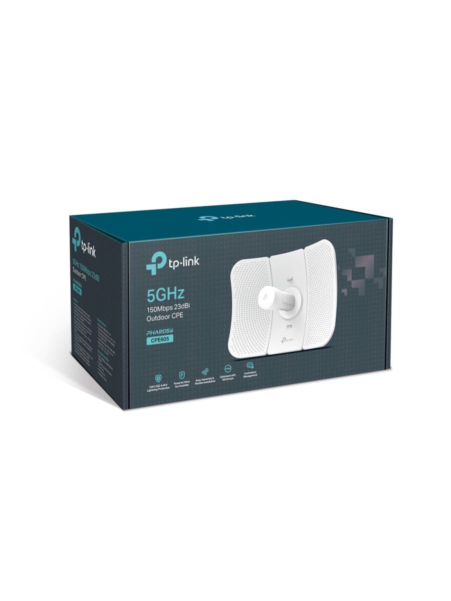 Wi-Fi точка доступа TP-link CPE605, 5 ГГц 150 Мбит/с 23 дБи наружная точка доступа Wi-Fi