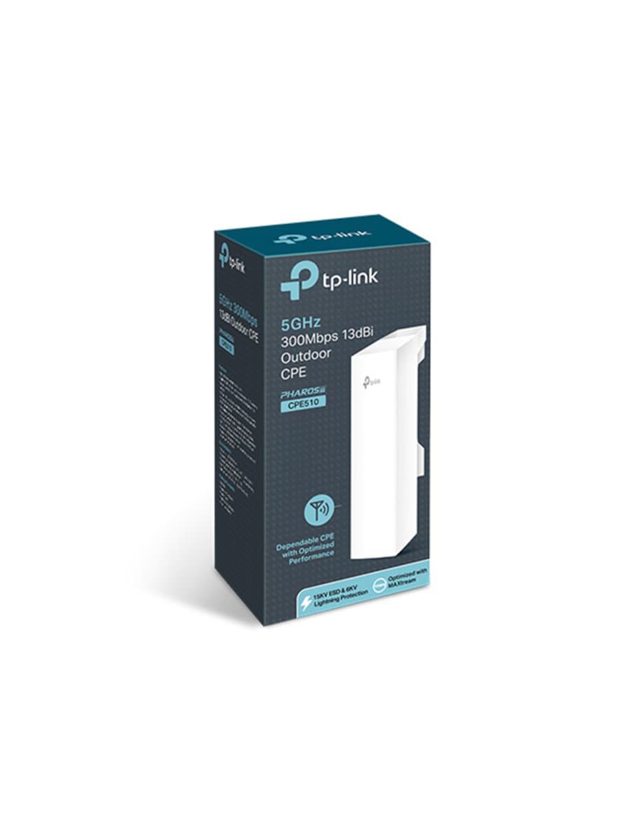 Wi-Fi точка доступа TP-Link CPE510, Наружняя, 5 ГГц, 300 Мбит/с, 1 порт LAN 10/100 Мбит/с с поддежкой PoE
