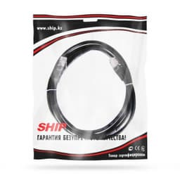 Патч Корд SHIP S3025BK1500-P, Cat.5e, UTP, LSZH, RJ-45, 15 м, Чёрный, Пол. пакет