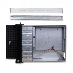 Компьютерный корпус с салазками Delux DLC-MU415, ATX, 19" 4U, 55*43*17,6 см, салазки DLA-419, Чёрный, Без Б/П, Заводская Сборка (Оригинал)