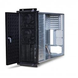 Компьютерный корпус с салазками Delux DLC-MU415, ATX, 19" 4U, 55*43*17,6 см, салазки DLA-419, Чёрный, Без Б/П, Заводская Сборка (Оригинал)