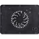 Охлаждающая подставка для ноутбука Deepcool WIND PAL MINI DP-N114L-WDMI, 15.6", Вентилятор 14см LED, 1000±10%RPM, Сквозной USB 2.0, 21,6дБл, Габариты 340х250х25мм, Чёрный