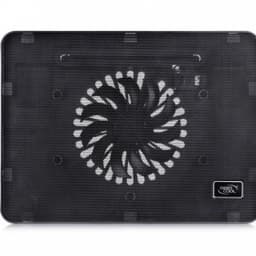 Охлаждающая подставка для ноутбука Deepcool WIND PAL MINI DP-N114L-WDMI, 15.6", Вентилятор 14см LED, 1000±10%RPM, Сквозной USB 2.0, 21,6дБл, Габариты 340х250х25мм, Чёрный