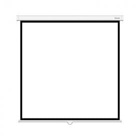 Экран механический Deluxe DLS-M244W, Настенный/потолочный, Рабочая поверхность 236х236 см., 1:1, Matt white, белый