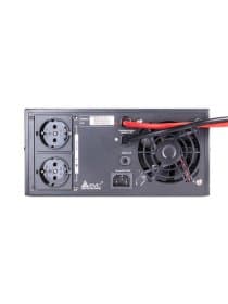 Инвертор SVC DIL-800 (640W), Вход 12В и/или 220В, выход 220В, (Чистая синусоида на выходе), Функция заряда батарей 15A, Чёрный