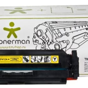 Картридж Europrint EPC-CF412A, Жёлтый, Для принтеров HP LaserJet Pro M377/M452/M477, 2300 страниц.
