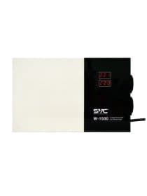 Стабилизатор (AVR) SVC W-1500, мощность 1500ВА/1500Вт, LED-дисплей, диапазон работы AVR: 140-260В, Вых.: 220В+/-7%, 2 х Shcuko, кабель питания: 1,35м, Габариты: 320*200*65, Черно-белый