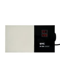 Стабилизатор (AVR) SVC W-500, мощность 500ВА/500Вт, LED-дисплей, диапазон работы AVR: 140-260В, Вых.: 220В+/-7%, 1 х Shcuko, кабель питания: 1,35м, Габариты: 290*160*65, Черно-белый