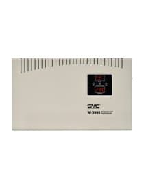 Стабилизатор (AVR) SVC W-3000, мощность 3000ВА/3000Вт, LED-дисплей, диапазон работы AVR: 140-260В, Вых.: 220В+/-7%, клеммная колодка, Габариты: 380*234*105, белый
