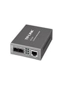 Медиаконвертер TP-Link MC110CS, 10/100 Мбит/с RJ45 - 100 Мбит/с разъём SC (одномодовый оптоволоконный кабель), полнодуплексный, до 20км, переключающийся адаптер питания, возможность установки в шасси