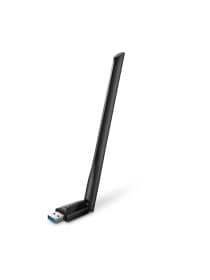 USB-адаптер TP-Link Archer T3U Plus, 802.11b/g/n 2,4 ГГц, 802.11a/n/ac 5 ГГц, 5 ГГц:11ac: до 867 Мбит/с, 2,4 ГГц: 11n: до 400 Мбит/с, USB 3.0, 1 внешняя антенна с высоким коэффициентом усиления