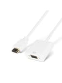 Переходник SHIP SH-CHVL, HDMI Male на VGA Female, Пол. пакет, белый