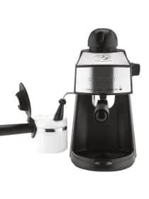 Кофеварка рожковая Scarlett SC-CM33004, Давление 3.5 бар, Объем 240 мл, Съемный многоразовый фильтр, мощность 800 Вт, Длина шнура 0.8м, Черный