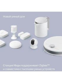 Умная колонка Яндекс YNDX-00054EMD, Яндекс Станция Миди, 24Вт, (1х 63, 2х20мм), 4 микрофона, 70–20 000 Гц, Wi-Fi (2,4–5 ГГц), Bluetooth 5.0, Изумруд