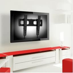 Кронштейн для ТВ и мониторов Deluxe DLMM-2609, Т-Series, Макс. нагрузка-40 кг, Диагональ экрана от 32" до 55", Угол наклона 12°вниз, Уровень, Чёрный