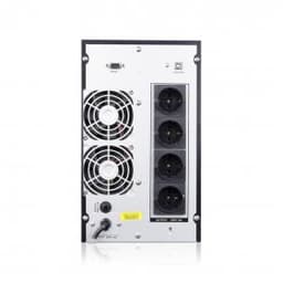 Источник бесперебойного питания SVC PT-2K-LCD, мощность 2000ВА/1600Вт, PT-серия, On-Line, LCD\USB\RS-232, SMART, диапазон работы AVR: 115-300В, Бат.: 12В/7.5Aч*6шт., Вентилятор: 8см*2шт., 4 вых., Чёрный