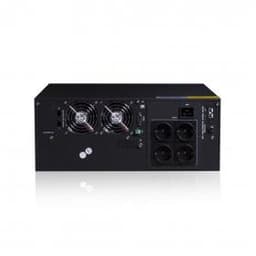 Источник бесперебойного питания SVC RT-2KL-LCD, мощность 2000ВА/1800Вт, Стоечный 19" 4U, RT-серия, On-Line, LCD\Tel.line\RS-232, SMART USB, диапазон работы AVR: 110-288В, Бат.: 12В/7Aч*6шт., Вентилятор: 8см*2шт., 4 вых., Чёрный