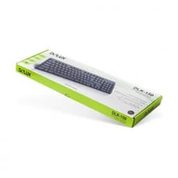 Клавиатура Delux DLK-150GB, Ультратонкая, Беспроводная 2.4ГГц, Кол-во стандартных клавиш 104, 12 мультимедиа-клавиш (FN), Размер: 433*124*20,7 мм., Анг/Рус/Каз, Чёрный