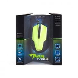 Компьютерная мышь E-Blue Mazer EMS124GR, Оптическая, 600/ 1200/1800/2400dpi, Проводная,Зеленый