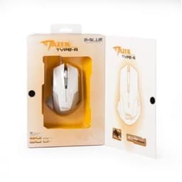 Компьютерная мышь E-Blue Mazer EMS124WH, Оптическая, 600/ 1200/1800/2400dpi, Проводная,Белый