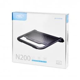 Охлаждающая подставка для ноутбука Deepcool N200 DP-N11N-N200, 15.6", Вентилятор 12см, 1000±10%RPM, USB 2.0, 22,7дБл, Габариты 340.5х310,5х59мм, Чёрный