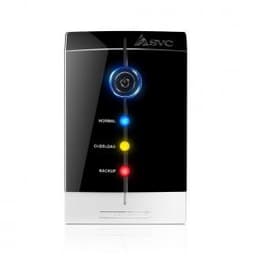 Источник бесперебойного питания SVC V-650-F, мощность 650ВА/400Вт, диапазон работы AVR: 165-275В, Бат.: 12В/9 Ач*1шт., 3 вых.: 2 Shuko CEE7+1 IEC C13 (Bypass), Чёрный