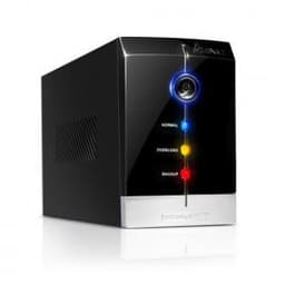 Источник бесперебойного питания SVC V-650-F, мощность 650ВА/400Вт, диапазон работы AVR: 165-275В, Бат.: 12В/9 Ач*1шт., 3 вых.: 2 Shuko CEE7+1 IEC C13 (Bypass), Чёрный