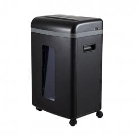 Уничтожитель бумаг COMIX S3508D, A4, Подача: 8 лист., Уничтожение CD/кредитных карт, Уровень секретности: 4, Скорость 2.3 м/мин, Ёмкость корзины 22 л., 65 дБ, Микро резка, Чёрный