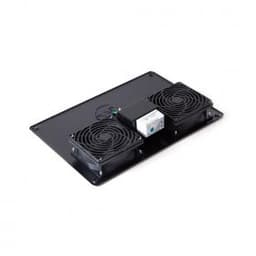 Вентиляторная панель с термостатом SHIP 700402112Т, 2 x 12 см, Питание 220V, Чёрный