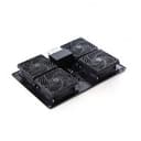 Вентиляторная панель с термостатом SHIP 700404112Т, 4 х 12 см, Питание 220V, Чёрный