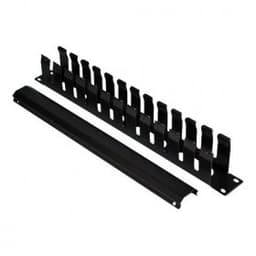 Кабельный организатор для серверного шкафа SHIP J606-2, Тип пенал, Металлический, 1U, Чёрный