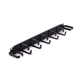 Кабельный организатор для серверного шкафа SHIP J606-5V2H, Тип 7 металлических колец, 1U, Чёрный