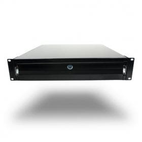 Выдвижной ящик SHIP 702302100, Для шкафов и стоек размера 19", (482mm*441mm*2U), Чёрный