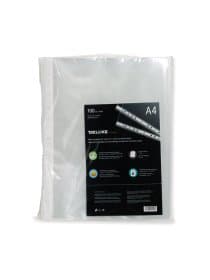 Файл-вкладыш пластиковый Deluxe Clear A4100M, A4, прозрачный, 100 мкм. (пакет 100 шт.)