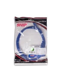 Патч Корд SHIP S8025BL0300-P, Cat.6A, SFTP, LSZH, RJ-45, 3 м, Синий, Экранированный, Пол. пакет
