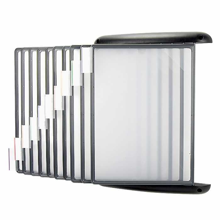 Демосистема настенная с 10 серыми панелями Berlingo, европодвес