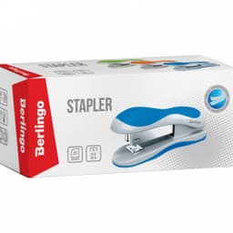 Степлер №24/6, 26/6 Berlingo до 25л., пластиковый корпус, ассорти (арт.103965)